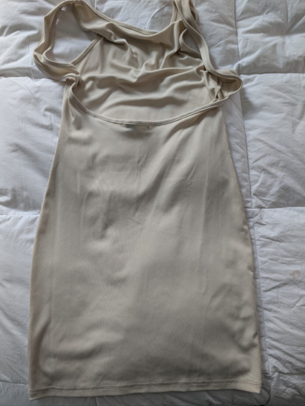 Ribbed Tank Top - Blue, Sage, Brown, Cream - Picture 3 of 3